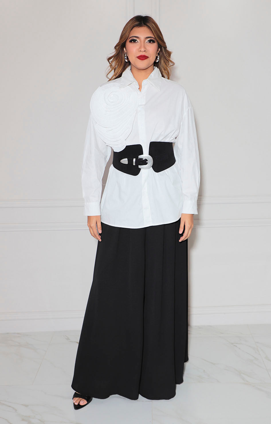 Blusa blanca de botones - BLUSA Boutiquemirel 