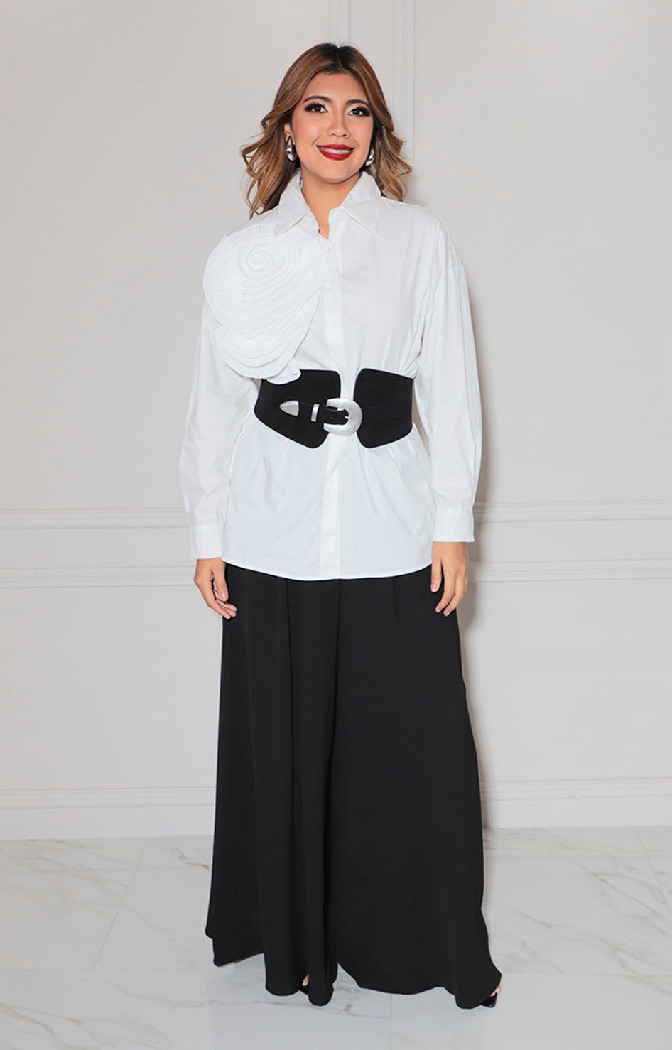 Blusa blanca de botones - BLUSA Boutiquemirel 
