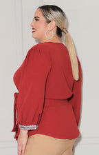 Blusa envolvente chedrón - BLUSA XL Boutiquemirel 