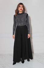 Blusa negra de brillos - BLUSA Boutiquemirel 