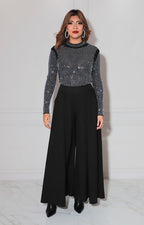 Blusa negra de brillos - BLUSA Boutiquemirel 