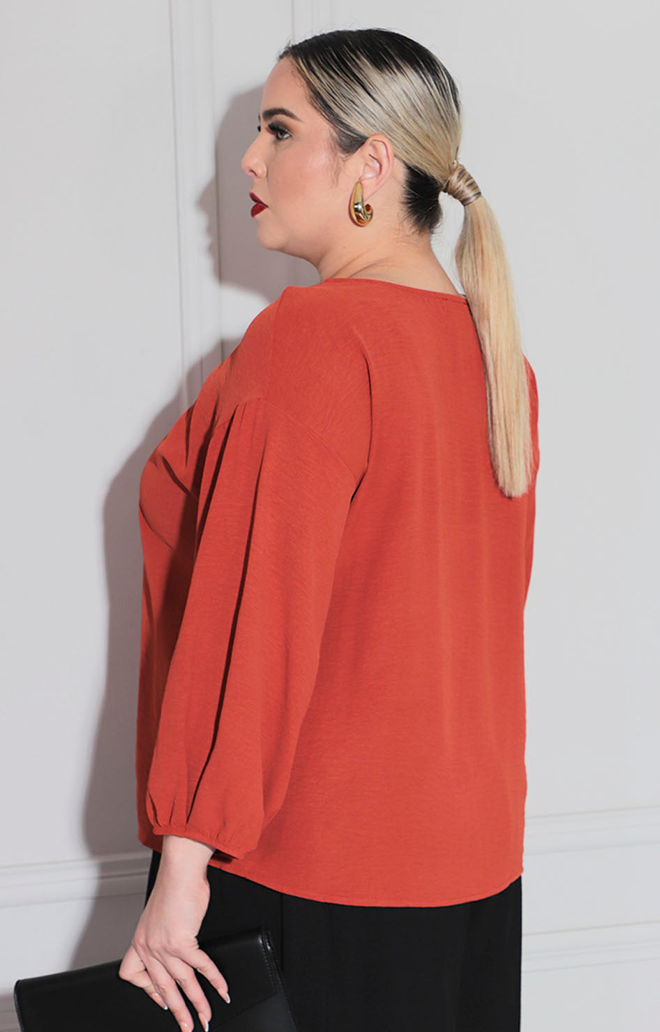 Blusa chedrón con pedrería
