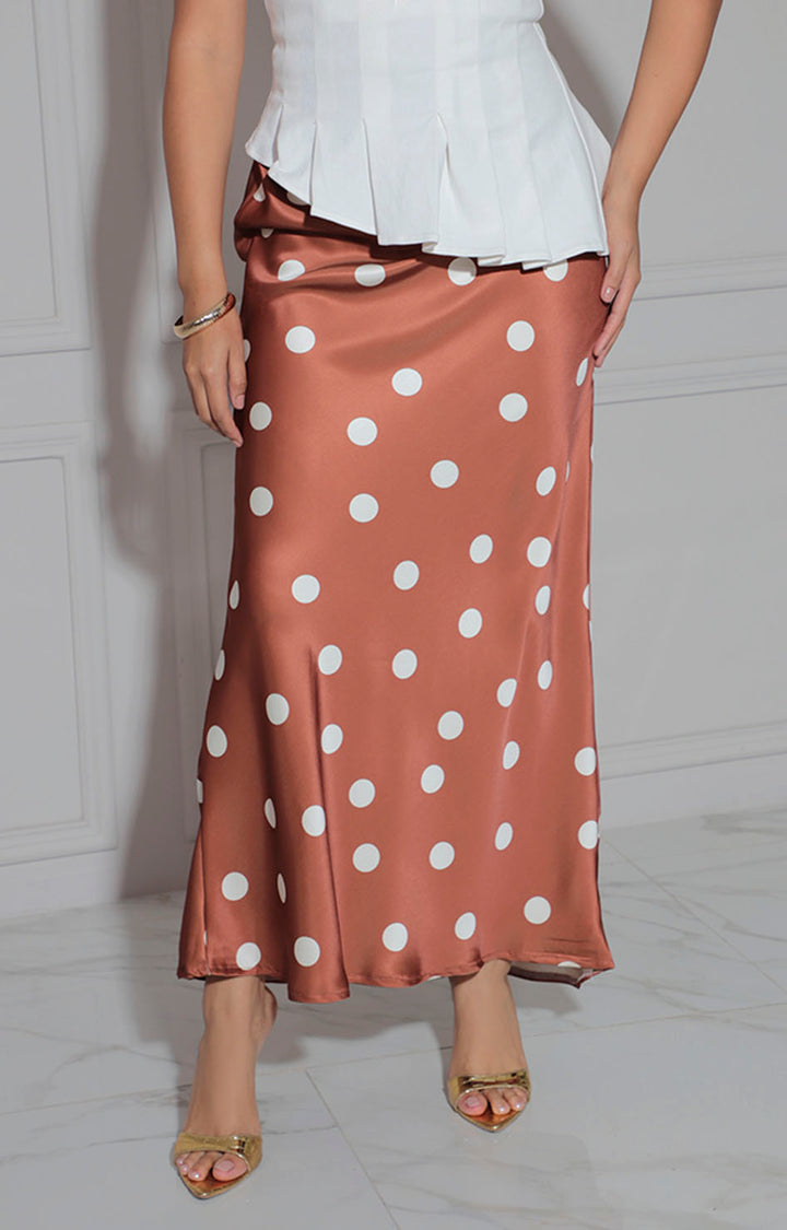 Falda chedron estampada