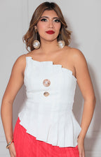 Blusa top asimétrico - BLUSA Boutiquemirel 