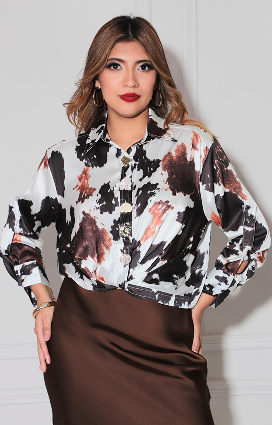 Blusa cow print
