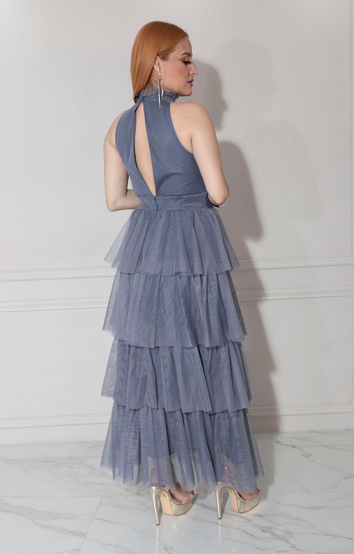 Vestido azul en tull