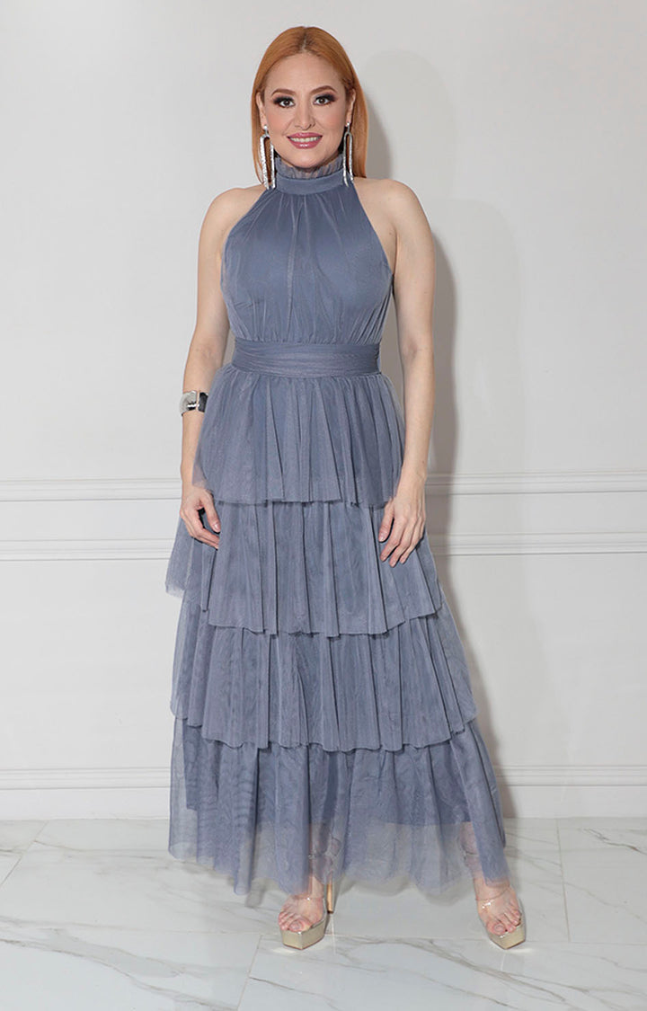 Vestido azul en tull