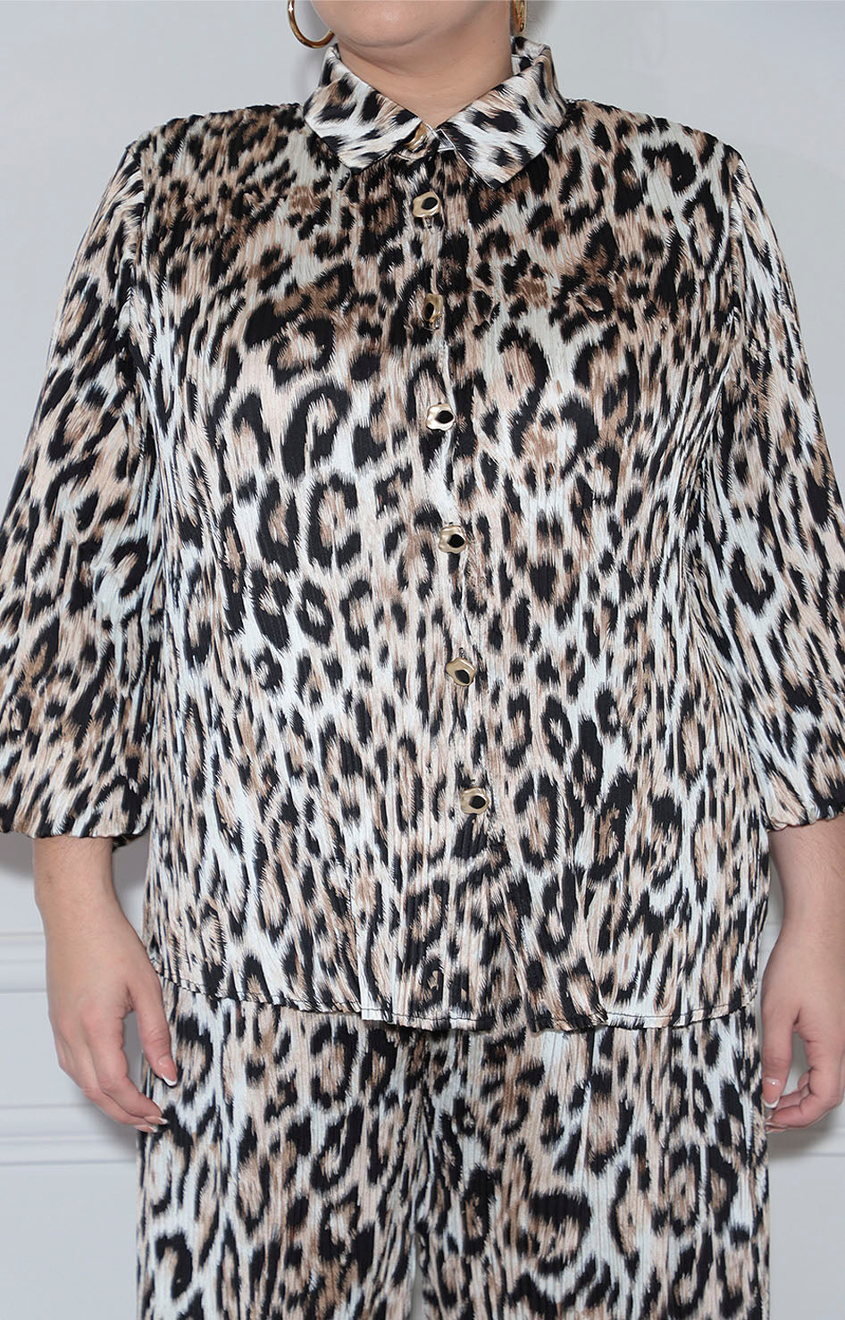 Conjunto beige print