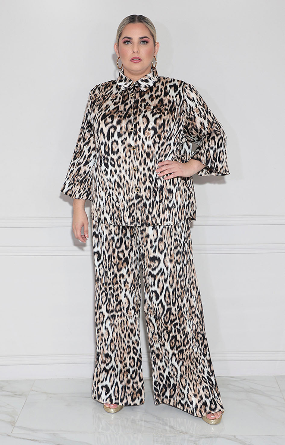 Conjunto beige print - CONJUNTO XL Boutiquemirel 