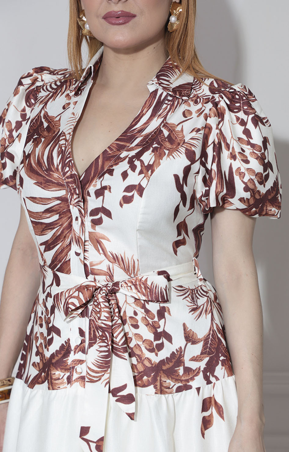 Vestido blanco con flores - VESTIDO Boutiquemirel 