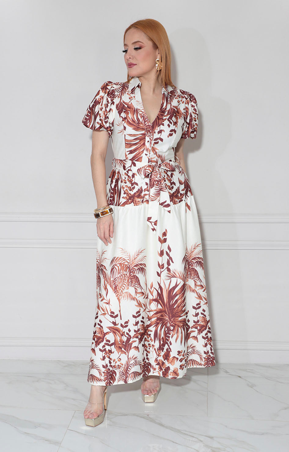 Vestido blanco con flores - VESTIDO Boutiquemirel 