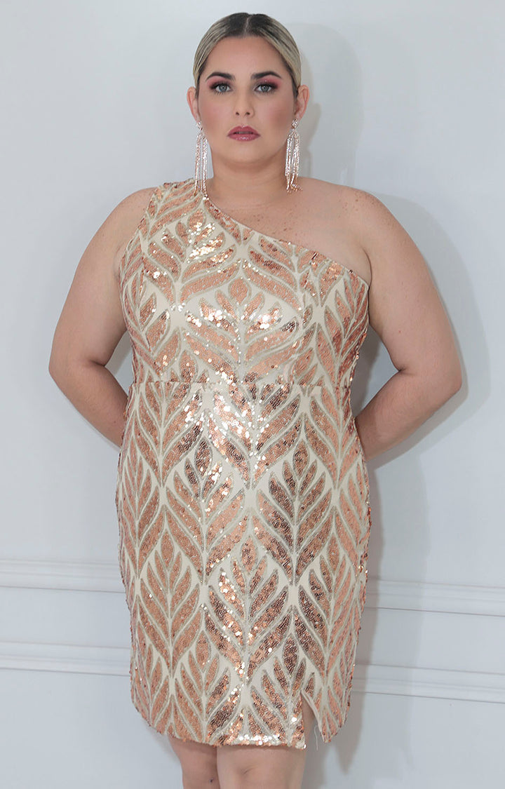Vestido beige asimétrico - VESTIDO XL Boutiquemirel 