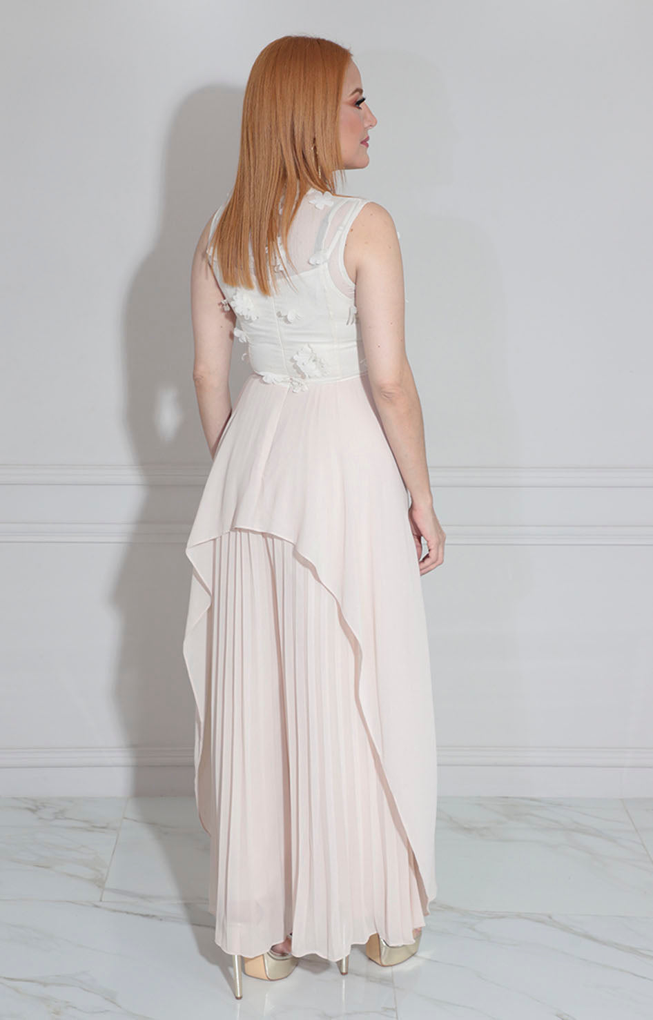 Palazzo beige plisado - PALAZZO Boutiquemirel 