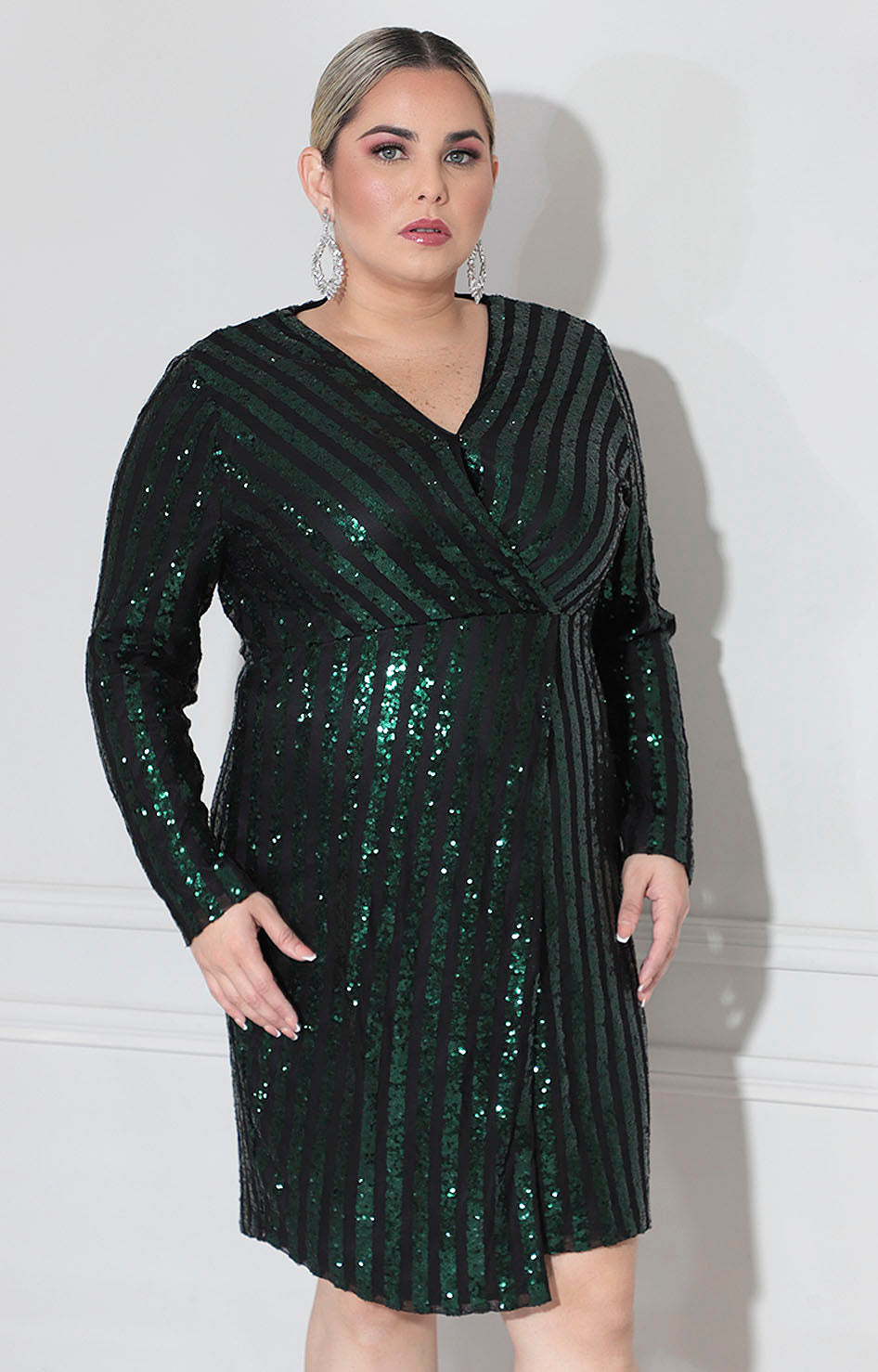 Vestido verde de gala