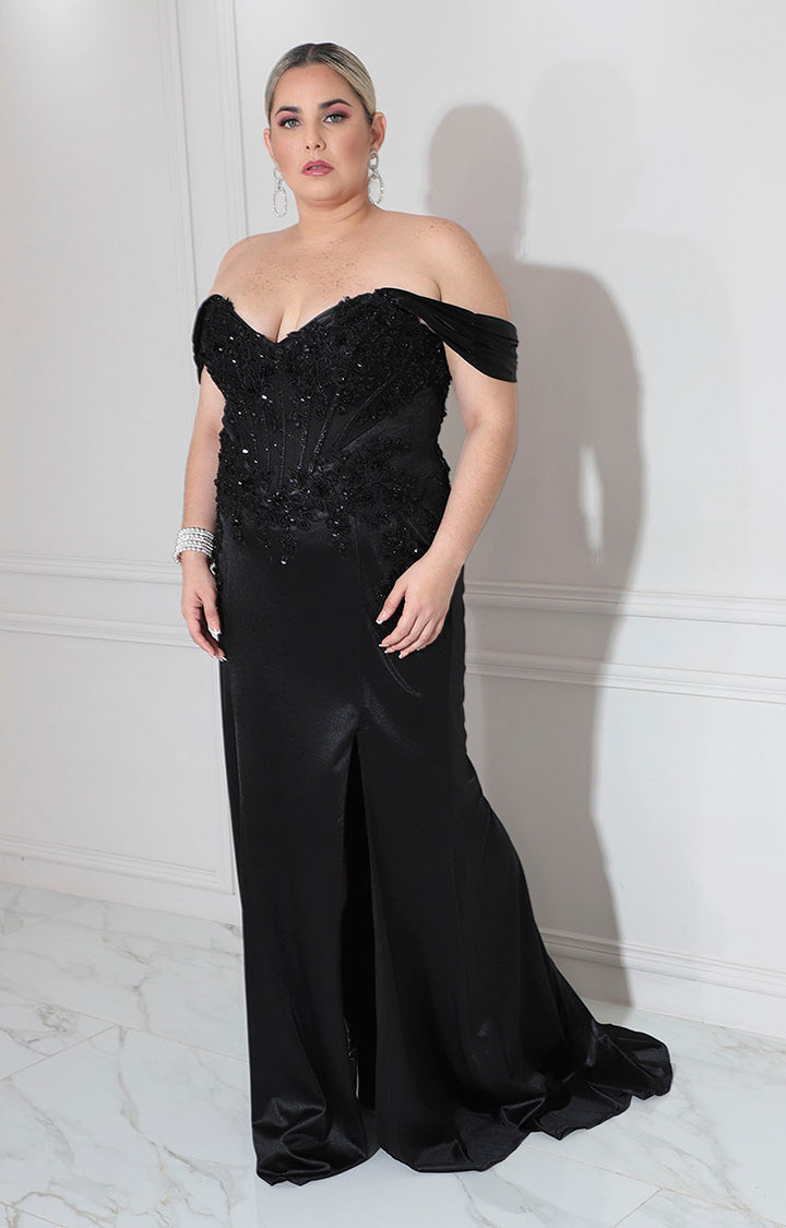 Vestido negro de gala