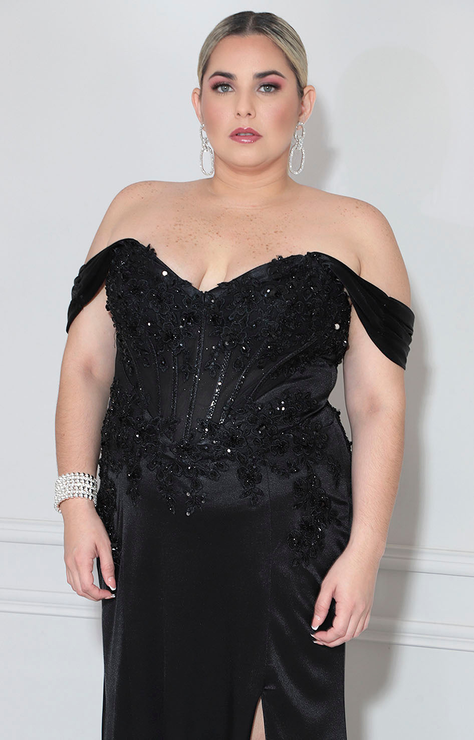 Vestido negro de gala
