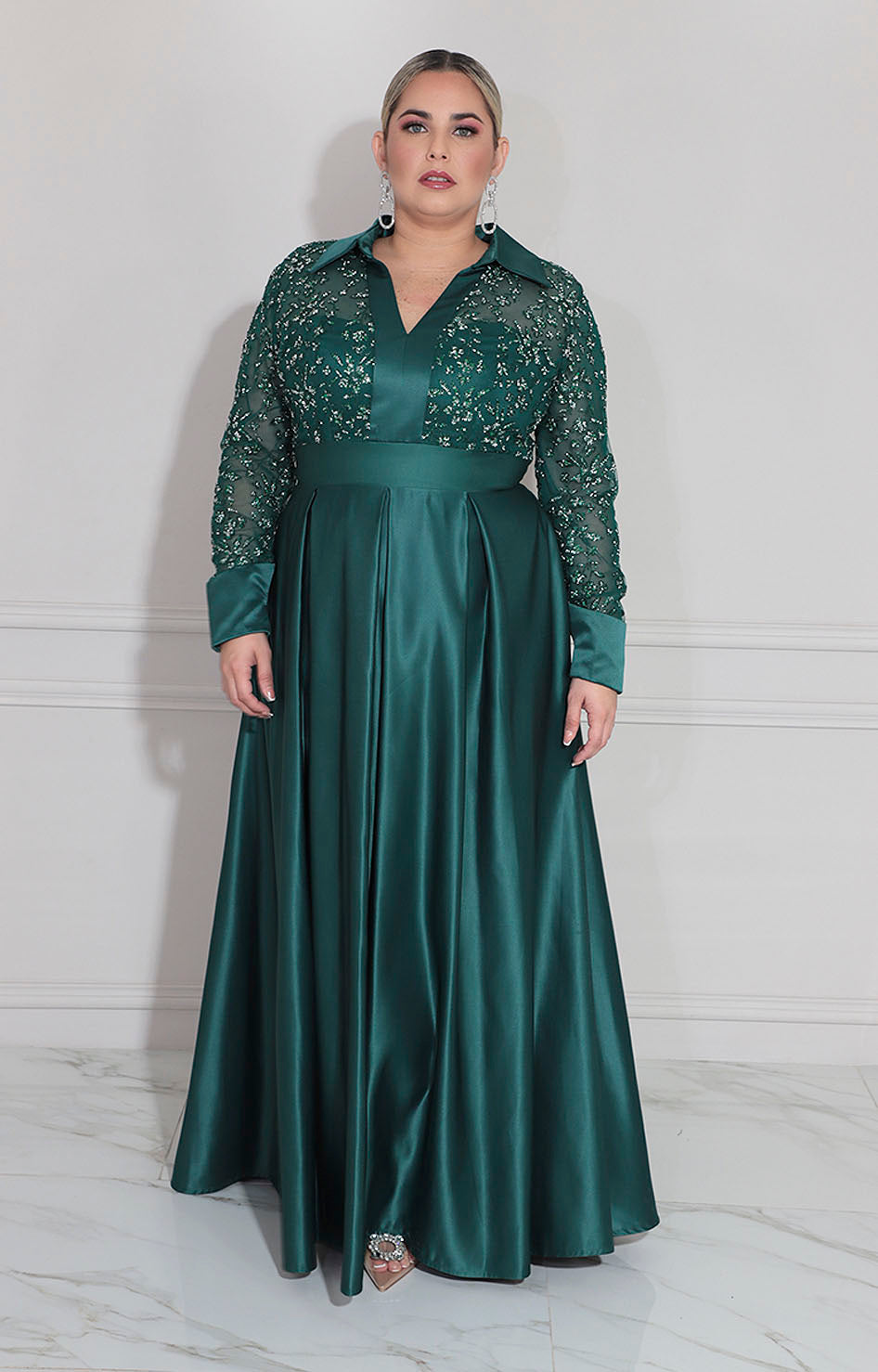 Vestido de gala verde - VESTIDO XL Boutiquemirel 