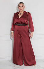 Palazzo vino con cinturón - PALAZZO XL Boutiquemirel 