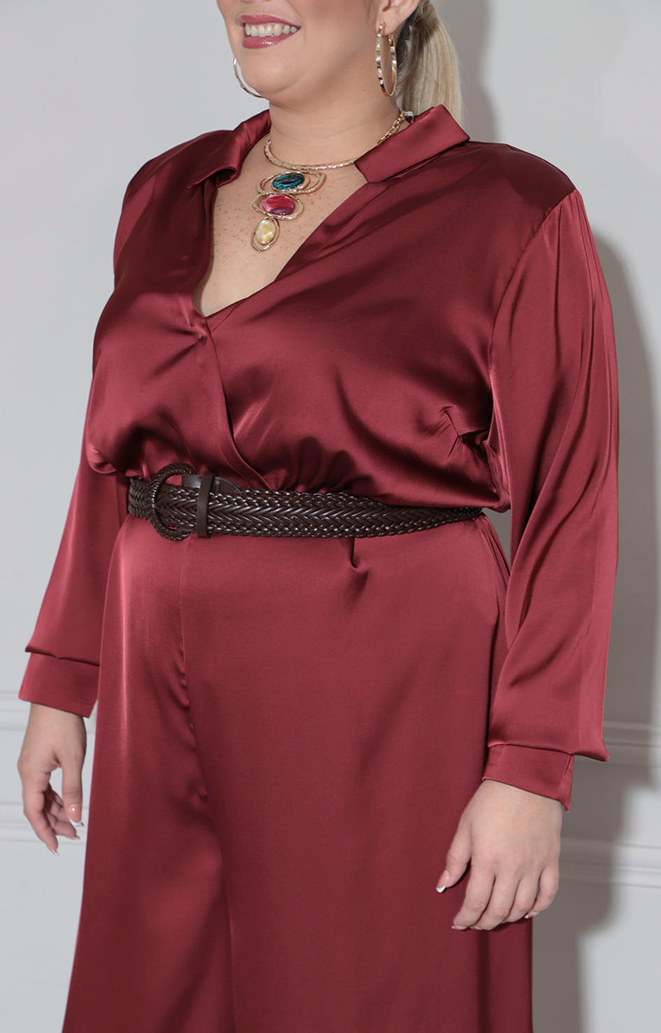 Palazzo vino con cinturón - PALAZZO XL Boutiquemirel 