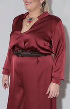 Palazzo vino con cinturón - PALAZZO XL Boutiquemirel 