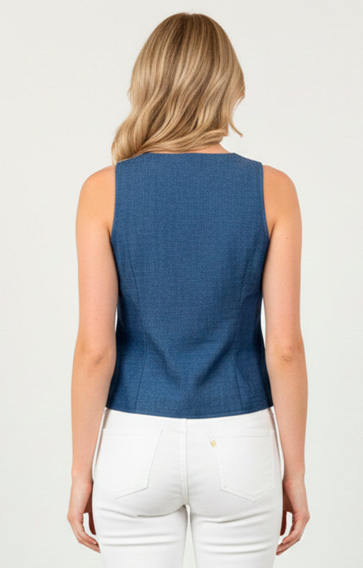 Blusa estampada de mezclilla claro - BLUSA REGULAR Boutiquemirel 