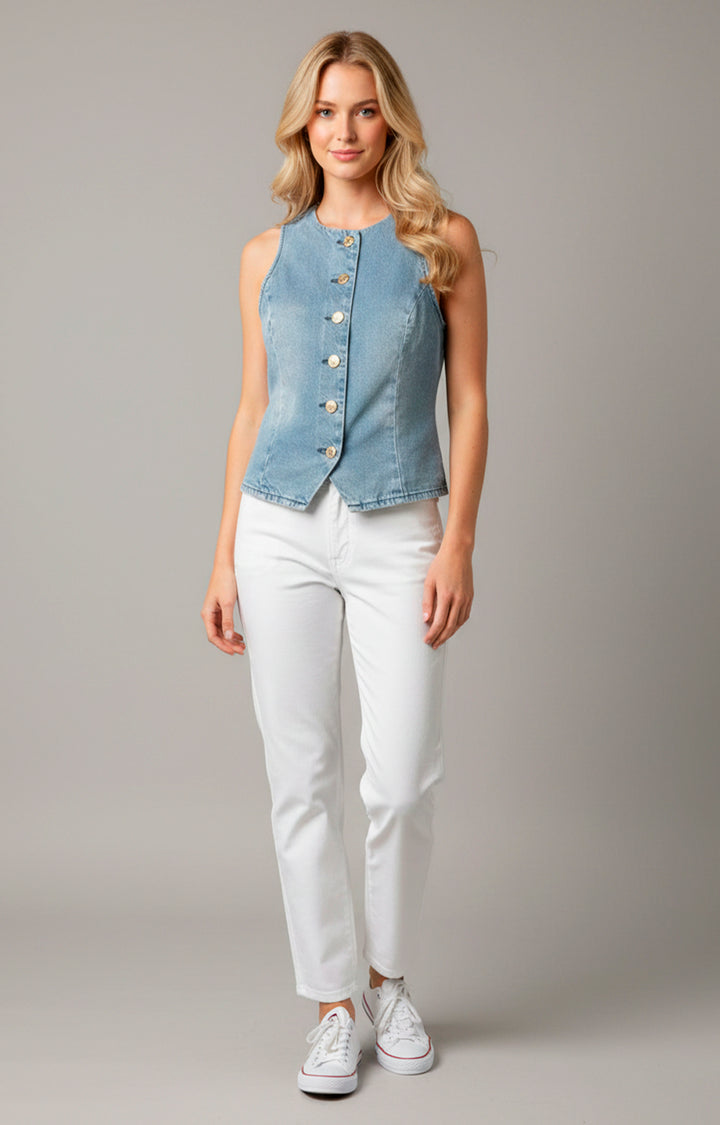 Chaleco de mezclilla - BLUSA Boutiquemirel 