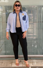 Pantalón strechts corte V - PANTALON CURVY Boutiquemirel 