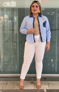 Pantalón strechts corte V - PANTALON CURVY Boutiquemirel 