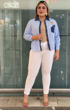 Pantalón strechts corte V - PANTALON CURVY Boutiquemirel 