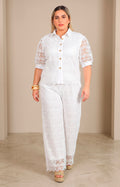 Conjunto blanco de guipiur