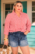 Blusa camisera con textura