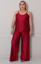 Pantalón satinado - PANTALON CURVY Boutiquemirel 