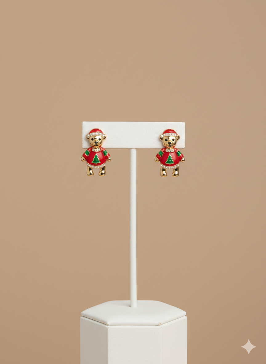 Arete rojo de oso - ARETE Boutiquemirel 