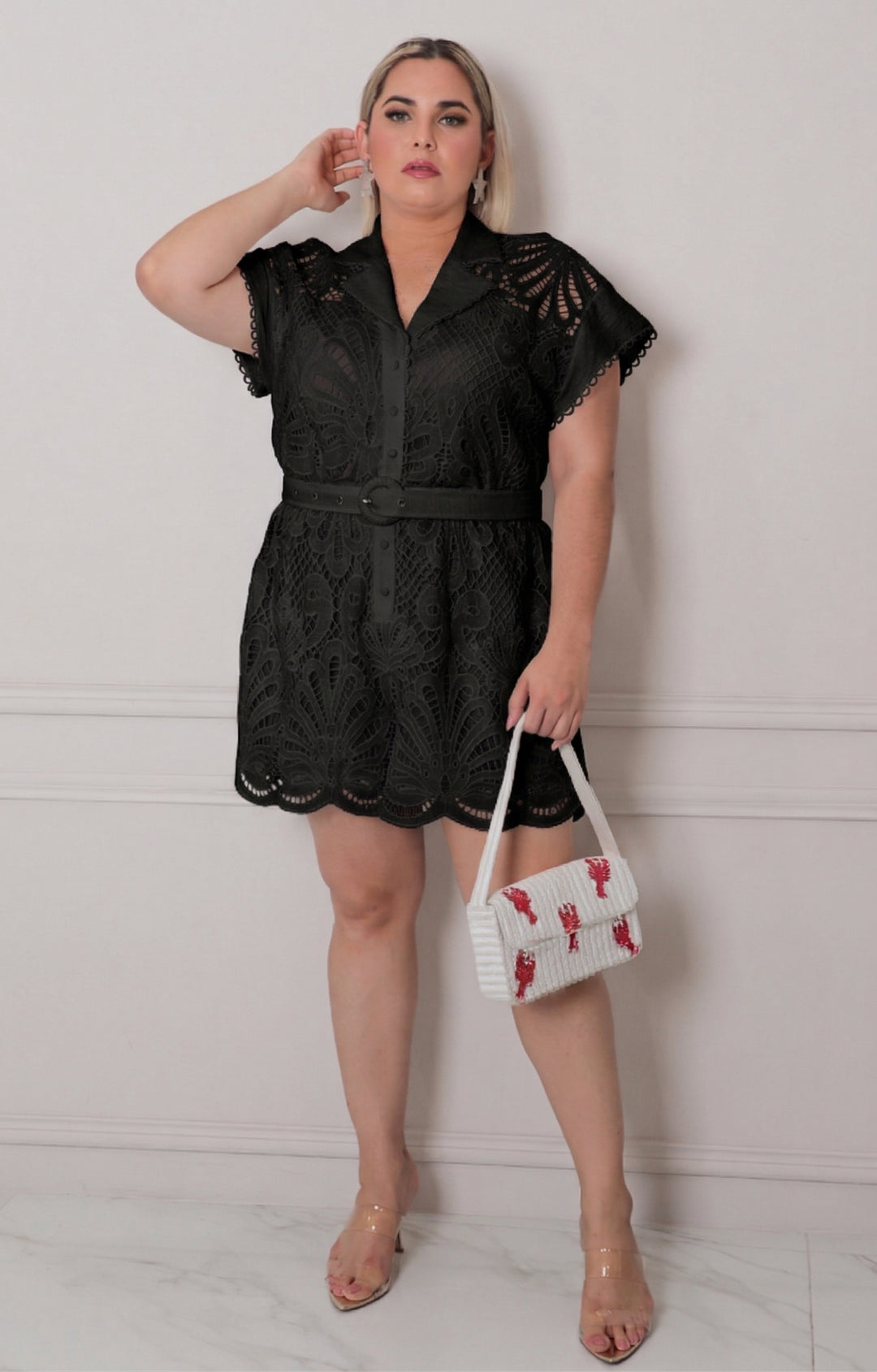 Palazzo corto con guipur - PALAZZO CORTO CURVY Boutiquemirel 