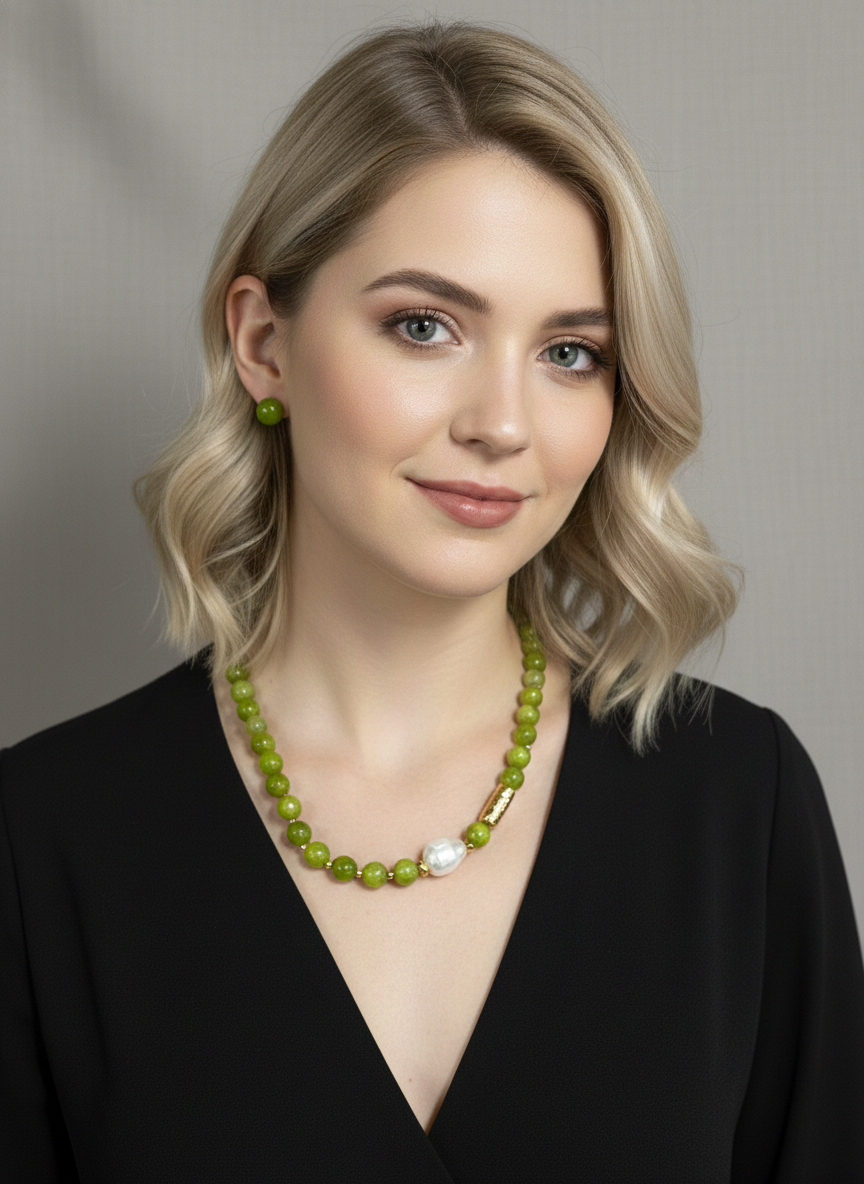 Set de collar verde - SET COLLAR Boutiquemirel 