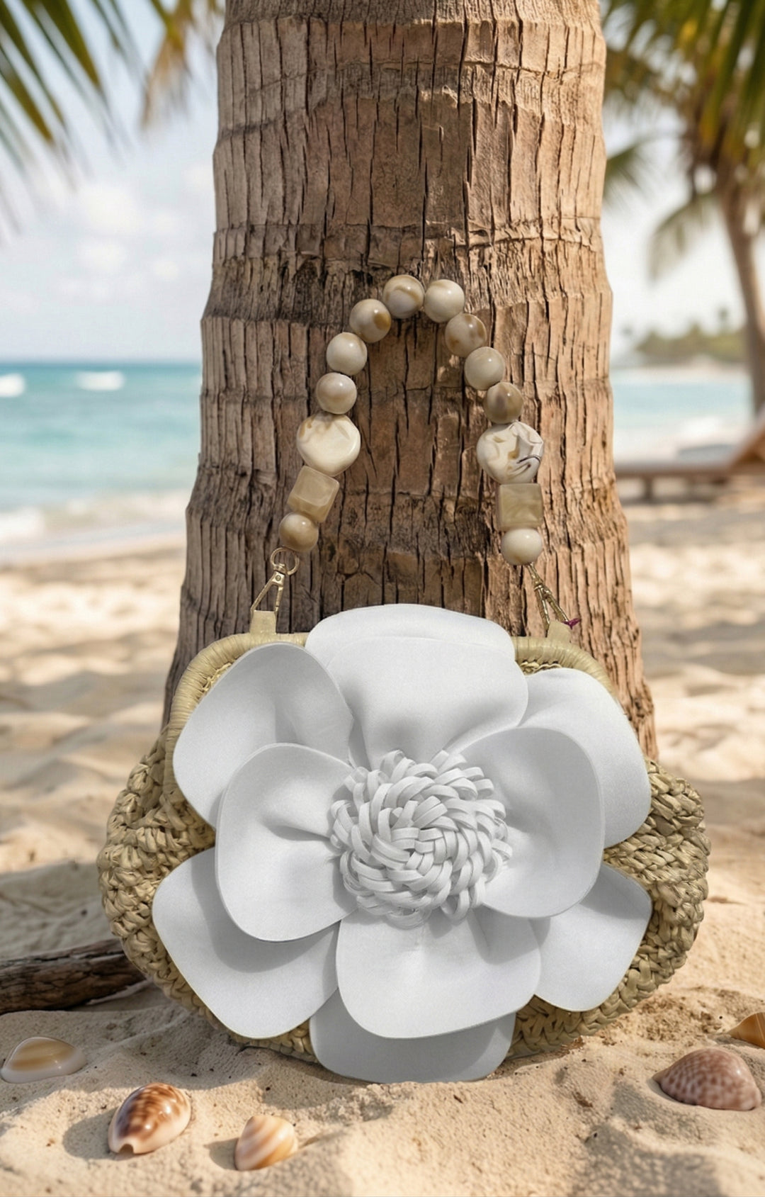 Bolsa blanca de flor - BOLSA Boutiquemirel 