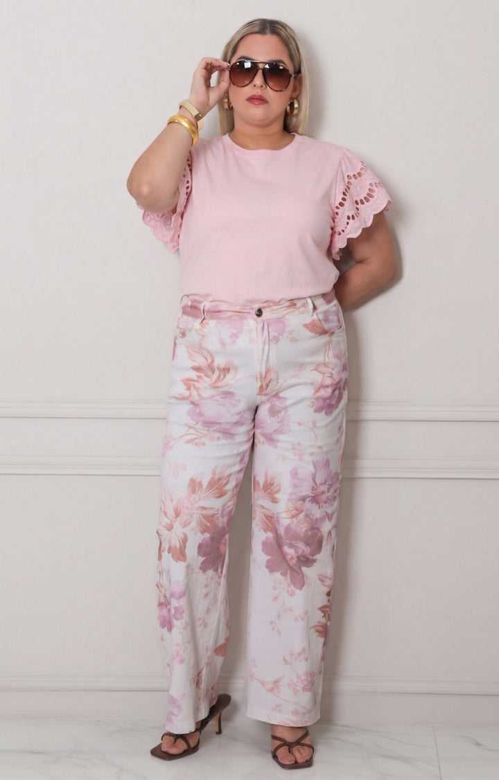 Blusa amarilla con bordado