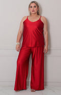 Pantalón satinado - PANTALON CURVY Boutiquemirel 