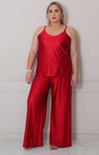 Pantalón satinado - PANTALON CURVY Boutiquemirel 