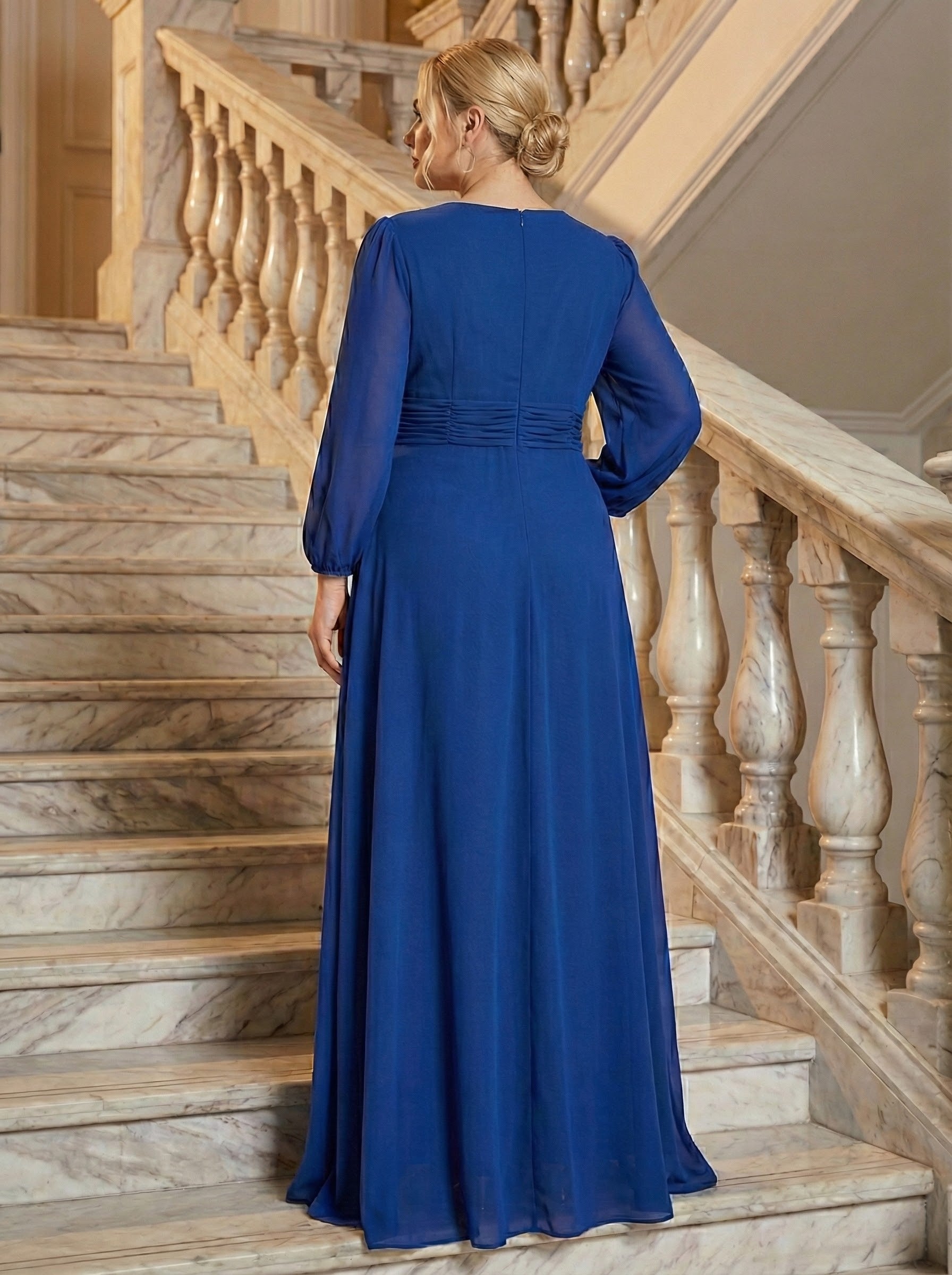 Vestido azul largo - VESTIDO XL Boutiquemirel 