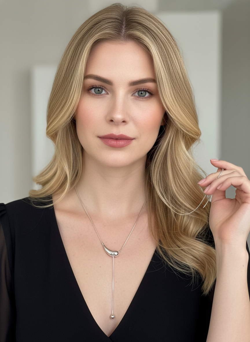 Collar plata largo - COLLAR Boutiquemirel 