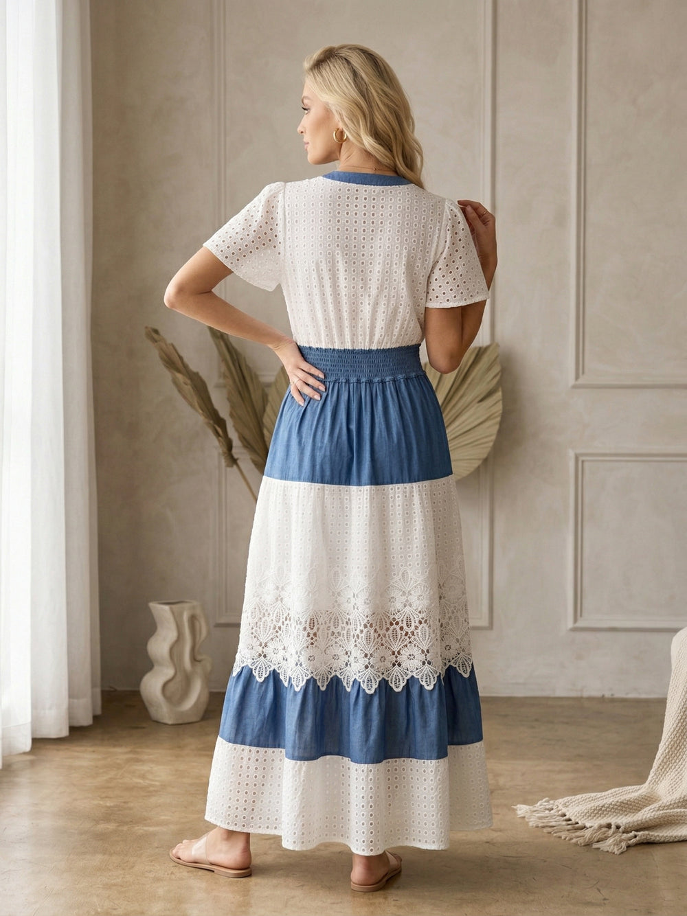 Vestido bicolor - VESTIDO LARGO REGULAR Boutiquemirel 
