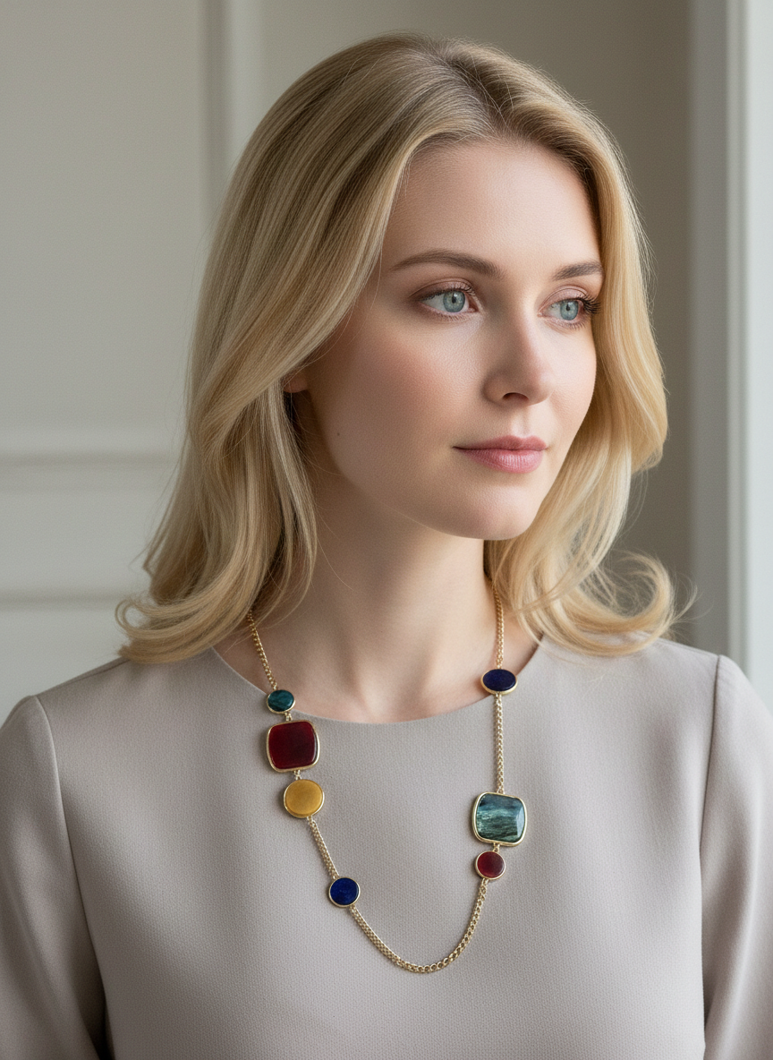 S*10-25*JOIA*YNE-5151*MULTICOLOR - SET COLLAR Boutiquemirel 