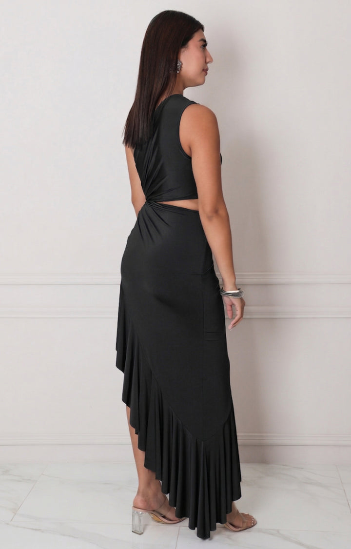 Vestido largo asimétrico - VESTIDO LARGO REGULAR Boutiquemirel 