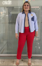 Pantalón strechts corte V - PANTALON CURVY Boutiquemirel 