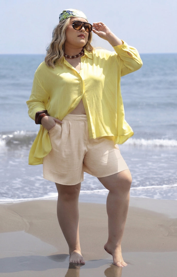 Short liso con bolsas - SHORT CURVY Boutiquemirel 