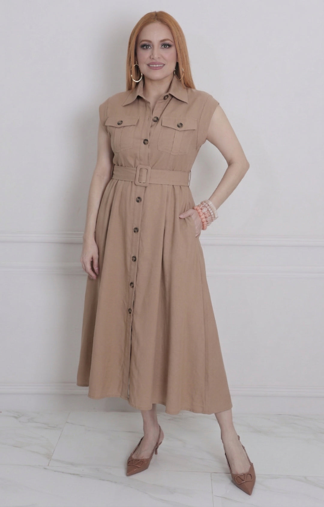 Vestido largo de botones - VESTIDO LARGO REGULAR Boutiquemirel 