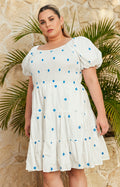 Vestido blanco estampado