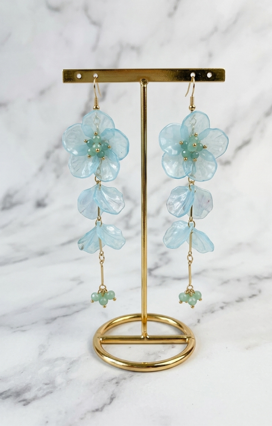 Aretes largos azules - ARETES Boutiquemirel 