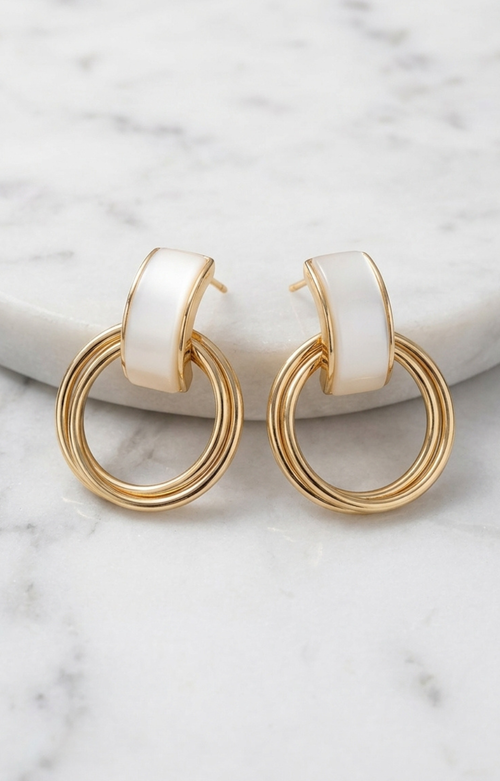 Aretes dorados - ARETES Boutiquemirel 